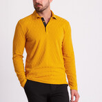 Reid Polo Neck Jumper // Yellow (S)