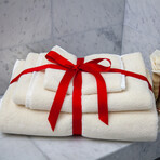 Hemp Linen Natural (3 Piece Set // Bath Towel + Hand Towel + Wash Cloth)