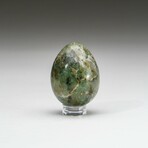 Genuine Polished Labradorite Egg with Acrylic Display Stand
