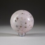 Genuine Polished Pink Opal Sphere with Acrylic Display Stand