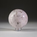 Genuine Polished Pink Opal Sphere with Acrylic Display Stand