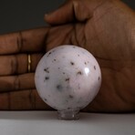 Genuine Polished Pink Opal Sphere with Acrylic Display Stand