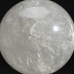 Large Genuine Polished Quartz Sphere with Acrylic Display Stand // V1