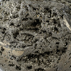 Giant Genuine Polished Pyrite Sphere with Acrylic Display Stand