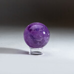 Genuine Polished Gem Quality Amethyst Sphere with Acrylic Display Stand // V1