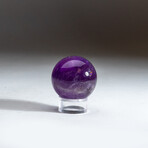 Genuine Polished Gem Quality Amethyst Sphere with Acrylic Display Stand // V2