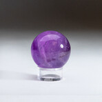 Genuine Polished Gem Quality Amethyst Sphere with Acrylic Display Stand // V3