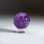 Genuine Polished Gem Quality Amethyst Sphere with Acrylic Display Stand // V1
