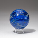Genuine Polished Lapis Lazuli Sphere with Acrylic Display Stand