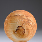 Genuine Natural Sandstone Sphere with Acrylic Display Stand