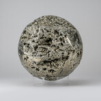 Giant Genuine Polished Pyrite Sphere with Acrylic Display Stand