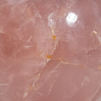 Large Genuine Polished Rose Quartz Sphere with Acrylic Display Stand // V1