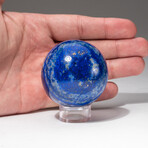 Genuine Polished Lapis Lazuli Sphere with Acrylic Display Stand