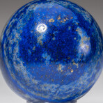 Genuine Polished Lapis Lazuli Sphere with Acrylic Display Stand