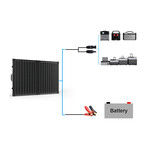 PTK 100W Portable Solar Panel Kit // Foldable 2X 50W Mono Suitcase + ProteusX 20A Charge Controller