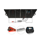 PLK 200W Portable Solar Panel Kit // Lightweight Briefcase + PX20A Waterproof LCD Charge Controller