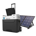 LiONCooler Combo // Portable Rechargeable Cooler Freezer Chest + Solar Panel // 52 Qt.