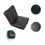 PLK 120W Portable Solar Panel Kit // Lightweight Briefcase + PX20A Waterproof LCD Charge Controller