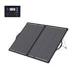 PLK 100W Portable Solar Panel Kit // Lightweight Briefcase + PX20A Waterproof LCD Charge Controller
