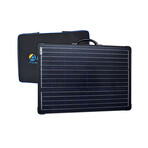 PLK 120W Portable Solar Panel Kit // Lightweight Briefcase + PX20A Waterproof LCD Charge Controller