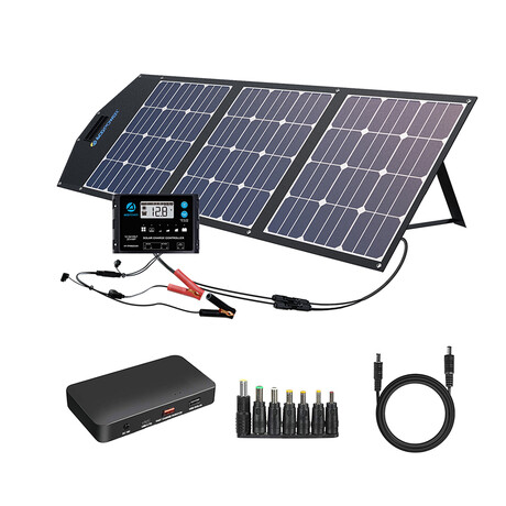 LTK 120W Foldable Solar Panel Kit With ProteusX 20A Charge Controller