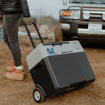 LiONCooler Combo // Portable Rechargeable Cooler Freezer Chest + Solar Panel // 42 Qt.