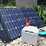 LTK 120W Foldable Solar Panel Kit With ProteusX 20A Charge Controller