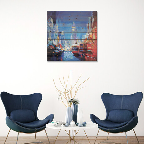 The Totally Red by Tatyana Yabloed (26"H x 26"W x 1.5"D)