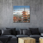 Chureito Pagoda In Autumn by Jan Becke (26"H x 26"W x 1.5"D)