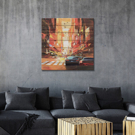 The Beautiful Sunset by Tatyana Yabloed (26"H x 26"W x 1.5"D)