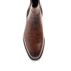 Ricardo Crocodile Patterned Boots // Tobacco (Euro: 39)