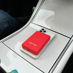 Boosta Magnetic 5,000mAh Wireless Charger // Red