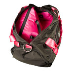 Modular Gym Bag // Black with Pink Web