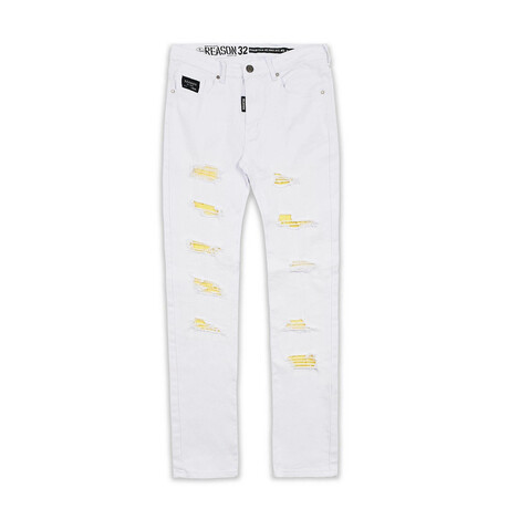 Langston Denim // White (30WX32L)