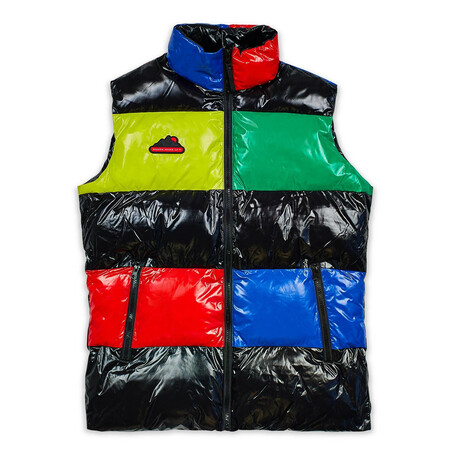 Mizzy Puffer Vest // Multicolor (S)