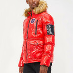 Icy Puffer Jacket // Red (XL)