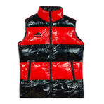 Mizzy Puffer Vest // Red (S)