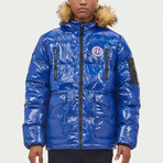 Icy Puffer Jacket // Blue (S)