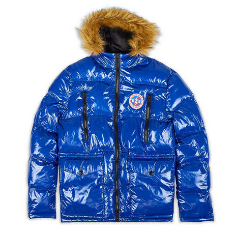 Icy Puffer Jacket // Blue (S)