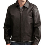 The Brown Leather Jacket // Brown (M)