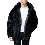 Fur Bomber // Black (S)