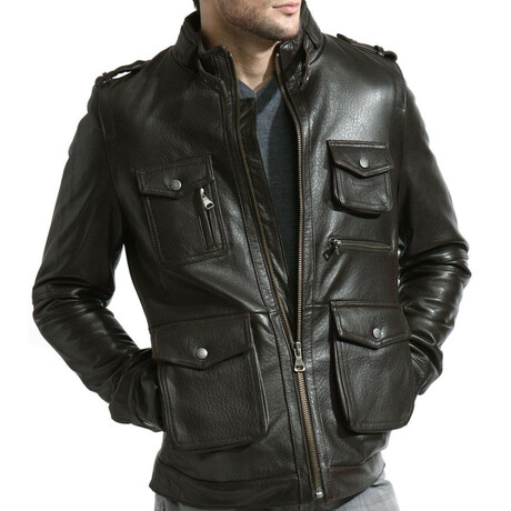 Ultimate Moto Jacket // Brown (S)