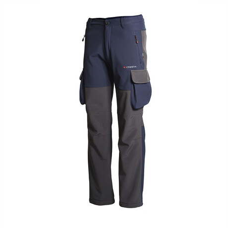 Softshell Pants + Cargo Pockets // Dark Blue (S)