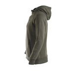 Iconic Hooded Sweatshirt // Olive Green (S)