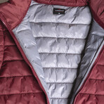 Puffer Vest // Burgundy (XL)