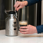 Royal Brew Nitro Cold Brew Coffee Growler Pro // 64oz (Stainless Steel)