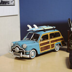 1949 Ford Wagon Car W/Two Surfboards