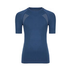 Beau Short Sleeve Thermal Base Layer Top // Navy (L/XL)