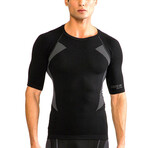 Beau Short Sleeve Thermal Base Layer Top // Black (S/M)
