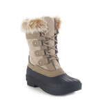 Polar Armor Women's Fur Duck-Toe Boot // Tan (Women's US Size 6)